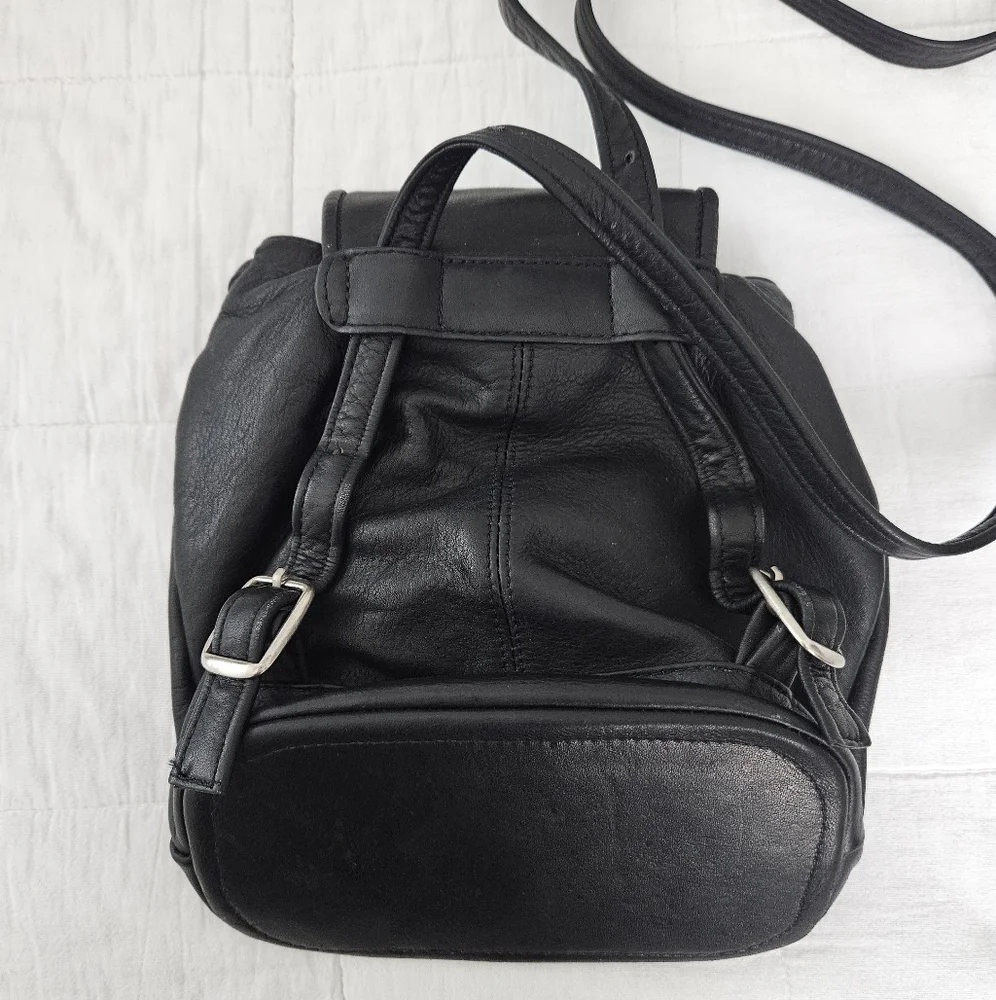 vintage leather grunge y2k goth whimsigoth indie urban retro mini backpack bag - Picture 6 of 7